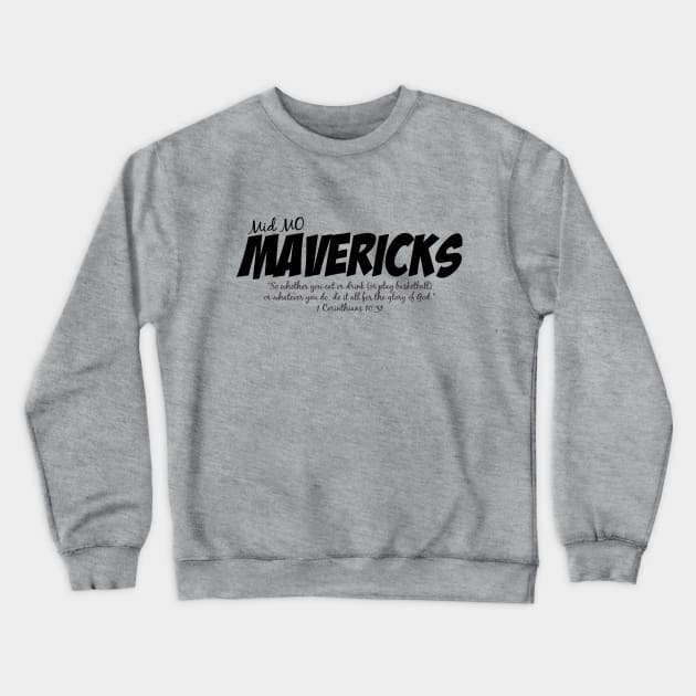 Mavericks Text Crewneck Sweatshirt by MavSales